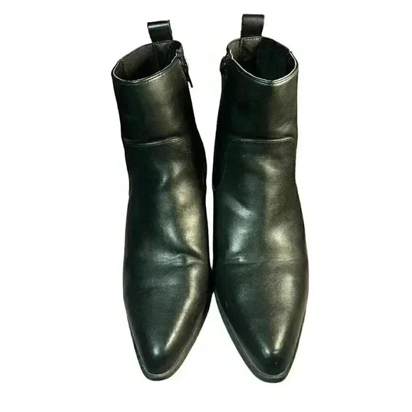 CentroPoint Womens Black Faux Leather Booties Shoes 9 - Picture 3 of 8